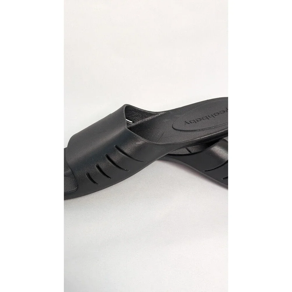 Yeah Baby Black Cloud Spa Slide Sandals Synthetic Mens XL Size 10 Narrow Unisex